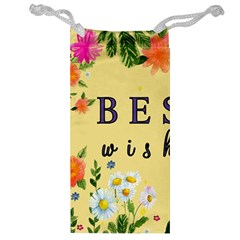 Best Wishes Yellow Flower Greeting Jewelry Bags