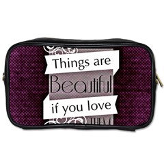 Beautiful Things Encourage Toiletries Bags 2-side by Sapixe
