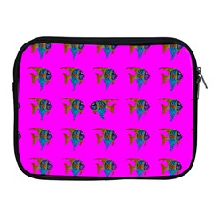 Opposite Way Fish Swimming Apple Ipad 2/3/4 Zipper Cases