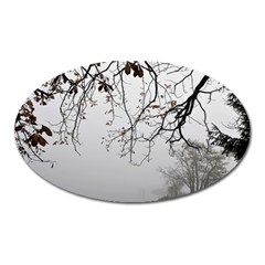 Tree Nature Landscape Oval Magnet by Sapixe
