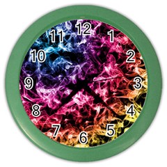 Smoke Colors Soul Black Blue Color Wall Clocks by Sapixe