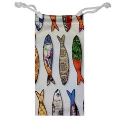 Fish Sardines Motive Pattern Jewelry Bags by Sapixe