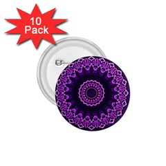 Mandala Purple Mandalas Balance 1 75  Buttons (10 Pack) by Sapixe