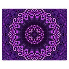 Mandala Purple Mandalas Balance Double Sided Flano Blanket (medium)  by Sapixe