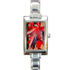 Wine Partner Wild Vine Leaves Plant Rectangle Italian Charm Watch