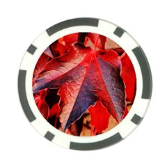 Wine Partner Wild Vine Leaves Plant Poker Chip Card Guard