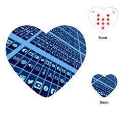 Mobile Phone Smartphone App Playing Cards (heart) 