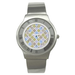 Background Paper Texture Motive Stainless Steel Watch