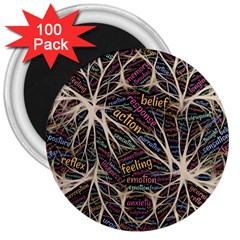 Mental Human Experience Mindset 3  Magnets (100 Pack)