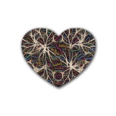 Mental Human Experience Mindset Heart Coaster (4 Pack) 