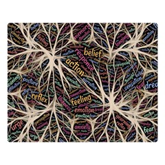 Mental Human Experience Mindset Double Sided Flano Blanket (large) 