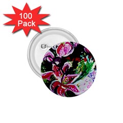 Lilac And Lillies 3 1 75  Buttons (100 Pack)  by bestdesignintheworld