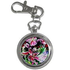 Lilac And Lillies 3 Key Chain Watches