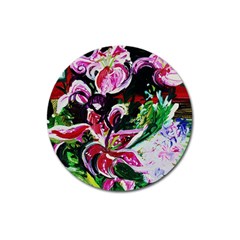 Lilac And Lillies 3 Magnet 3  (round) by bestdesignintheworld