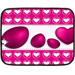 Love Celebration Easter Hearts Double Sided Fleece Blanket (mini)  by Sapixe