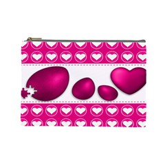 Love Celebration Easter Hearts Cosmetic Bag (large) 