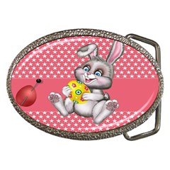 Illustration Rabbit Easter Belt Buckles