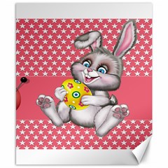 Illustration Rabbit Easter Canvas 8  X 10 