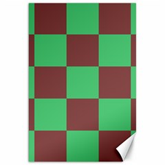 Background Checkers Squares Tile Canvas 20  X 30  