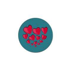 Background Desktop Hearts Heart Golf Ball Marker (4 Pack)