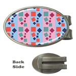 Background Desktop Squares Money Clips (Oval)  Front