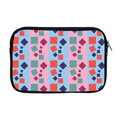 Background Desktop Squares Apple Macbook Pro 17  Zipper Case by Sapixe