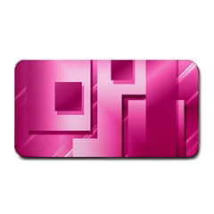 Pink Figures Rectangles Squares Mirror Medium Bar Mats