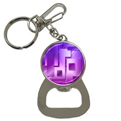 Purple Figures Rectangles Geometry Squares Bottle Opener Key Chains by Sapixe