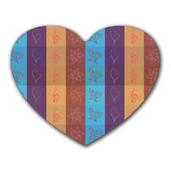 Background Desktop Squares Heart Mousepads