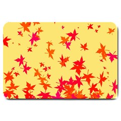 Leaves Autumn Maple Drop Listopad Large Doormat 