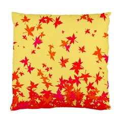 Leaves Autumn Maple Drop Listopad Standard Cushion Case (two Sides)