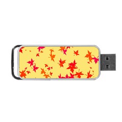 Leaves Autumn Maple Drop Listopad Portable Usb Flash (one Side) by Sapixe