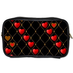 Background Texture Texture Hearts Toiletries Bags