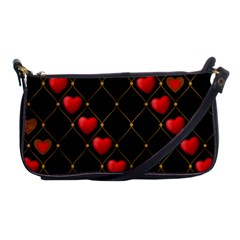 Background Texture Texture Hearts Shoulder Clutch Bags by Sapixe