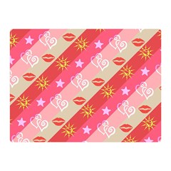 Background Desktop Pink Sun Stars Double Sided Flano Blanket (mini) 