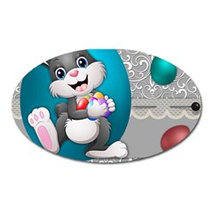 Illustration Celebration Easter Oval Magnet by Sapixe