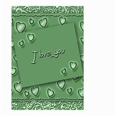 Card I Love You Heart Romantic Small Garden Flag (two Sides)