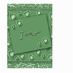 Card I Love You Heart Romantic Large Garden Flag (two Sides) by Sapixe