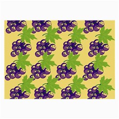 Grapes Background Sheet Leaves Large Glasses Cloth (2-side) by Sapixe