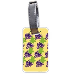 Grapes Background Sheet Leaves Luggage Tags (one Side)  by Sapixe