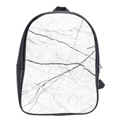 White Background Pattern Tile School Bag (xl) by Sapixe