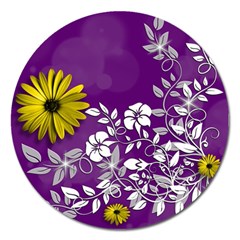 Background Bokeh Ornament Card Magnet 5  (round)