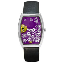 Background Bokeh Ornament Card Barrel Style Metal Watch