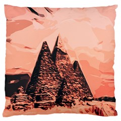 Pyramid Egypt Monumental Large Flano Cushion Case (two Sides) by Sapixe