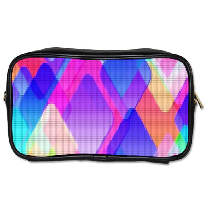 Squares Color Squares Background Toiletries Bags