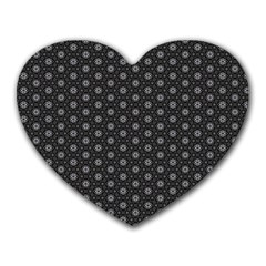 Geometric Pattern Dark Heart Mousepads by jumpercat
