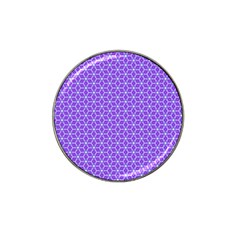 Lavender Tiles Hat Clip Ball Marker by jumpercat