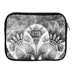 Black And White Fanned Feathers In Halftone Dots Apple Ipad 2/3/4 Zipper Cases