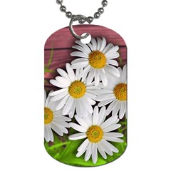 Flowers Flower Background Design Dog Tag (two Sides)