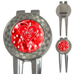 Love Romantic Greeting Celebration 3-in-1 Golf Divots